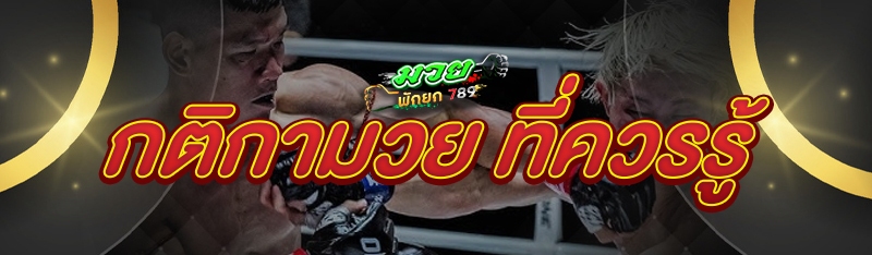 กติกามวย ที่ควรรู้
