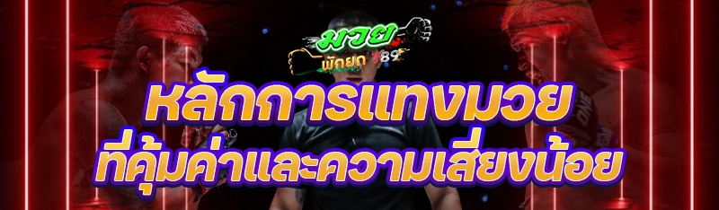 หลักการแทงมวย ที่คุ้มค่าและความเสี่ยงน้อย